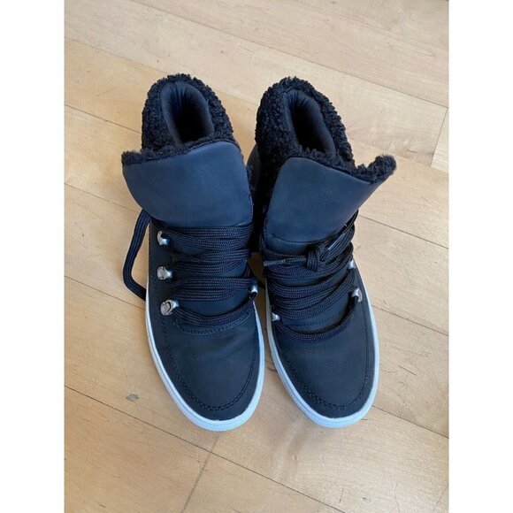 REPORT "Adair" Hi Top Fur Bootie Sneaker Womens Size 7.5 - Picture 2 of 6